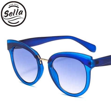 Sella New Arrival Brand Designer Fashion Women Oversized Cateye Sunglasses Sexy Ladies Candy