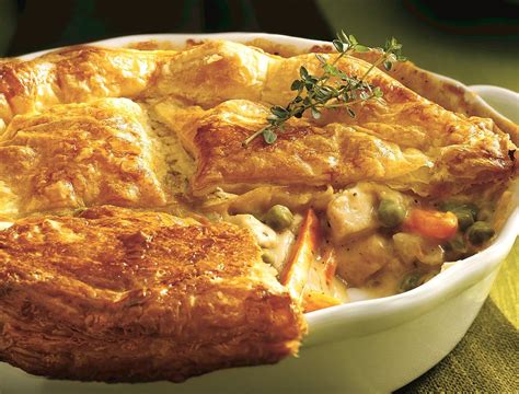 Then you serve it with some yummy biscuits or crescent rolls on. Chicken Pot Pie with Flaky Crust | INGREDIENTS 1 sheet ...