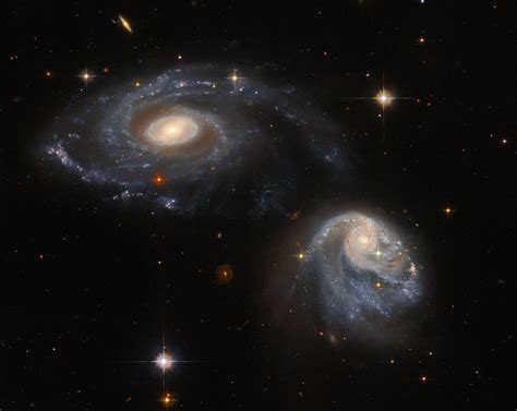 Hubble Captures A Colliding Pair Of Galaxies