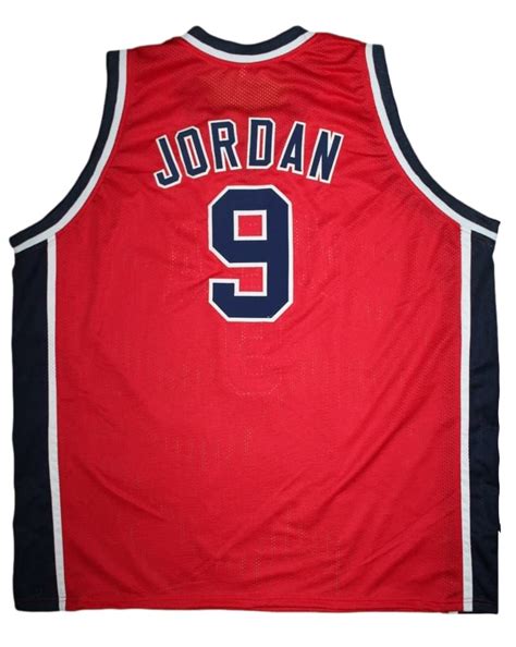 Michael Jordan 9 Team Usa New Men Basketball Jersey Red Any Size