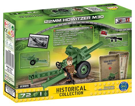 122 mm howitzer m30 72 pieces historical collection world war ii cobi