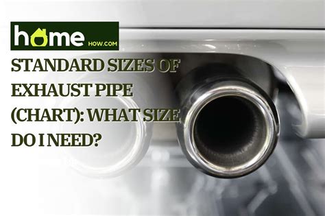 Standard Sizes Of Exhaust Pipe Chart What Size Do I Need