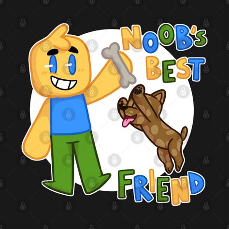 Noobs Best Friend Roblox Noob With Dog Roblox Inspired T Shirt