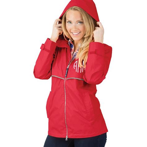 Personalized Red Adult Rain Jacket│handpicked
