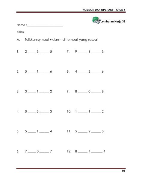 Soalan ujian latihan matematik tahun 1 pdf download. Lembaran Kerja Matematik Tahun 1 Masa Dan Waktu