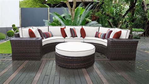 6 Piece Outdoor Wicker Furniture Set Design Furnishings
