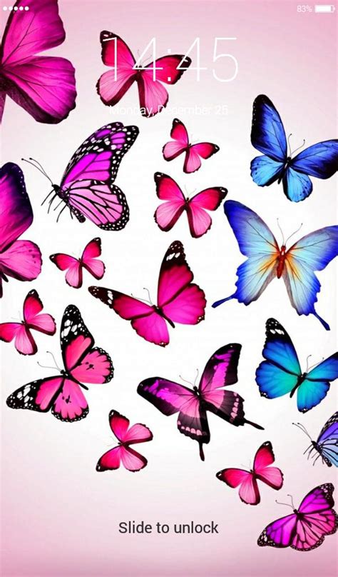 Iphone Lock Screen Butterfly Wallpaper Butterflies Lock Screen