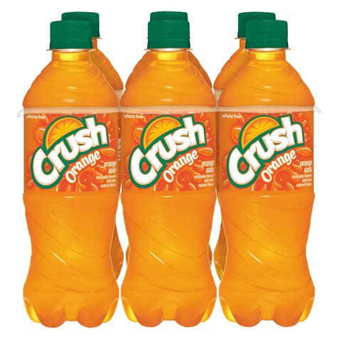 Crush Orange Soda 16 Fl Oz Bottles 6 Pack