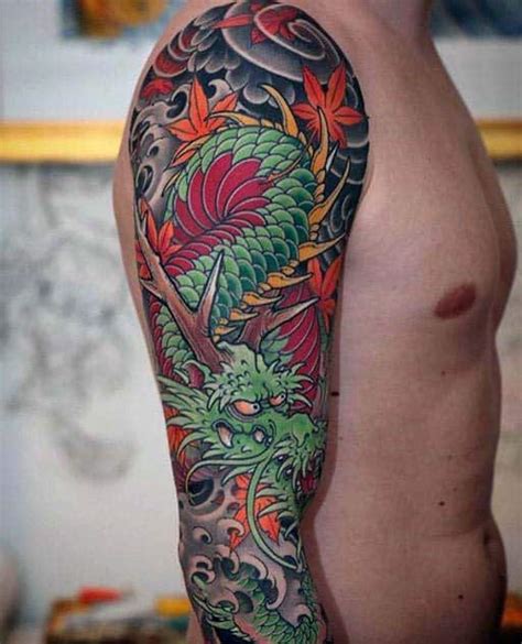 Since japanese dragon tattoos tend to be incredibly intricate and detailed, the back is the most popular spot in order to showcase the true majesty of your piece. 90 Japanese Dragon Tattoo Designs For Men - Manly Ink Ideas
