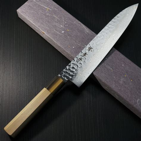 Sakai Takayuki Hammered 45 Layers Damascus Wa Gyuto Chef Knife 210mm