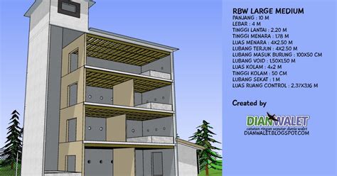 Desain rumah burung walet liang naga plus air terjun dan panel tenaga surya animasi 3d. Desain Gedung Walet (RBW) 4X10 Lengkap Dengan Sekat Ruang ...