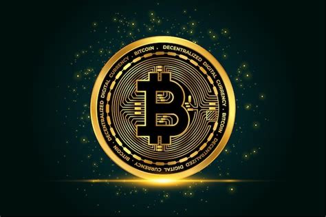Fondo De Moneda De Oro Bitcoin Criptomoneda Vector Gratis