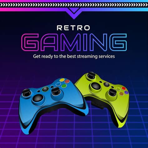 Premium Vector Banner Design Of Retro Gaming Template