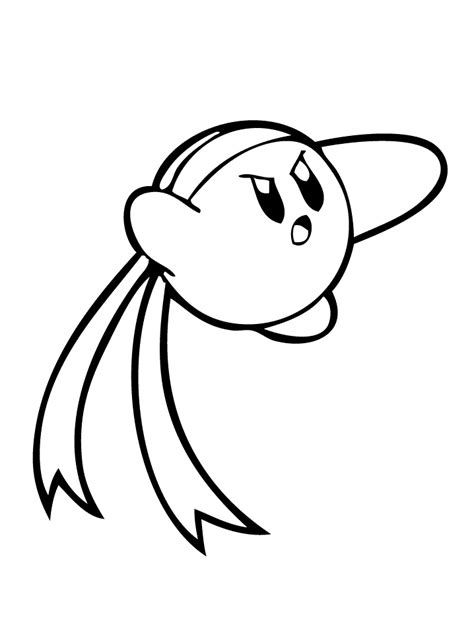 Kungfu Kirby Coloring Page Free Printable Coloring Pages For Kids