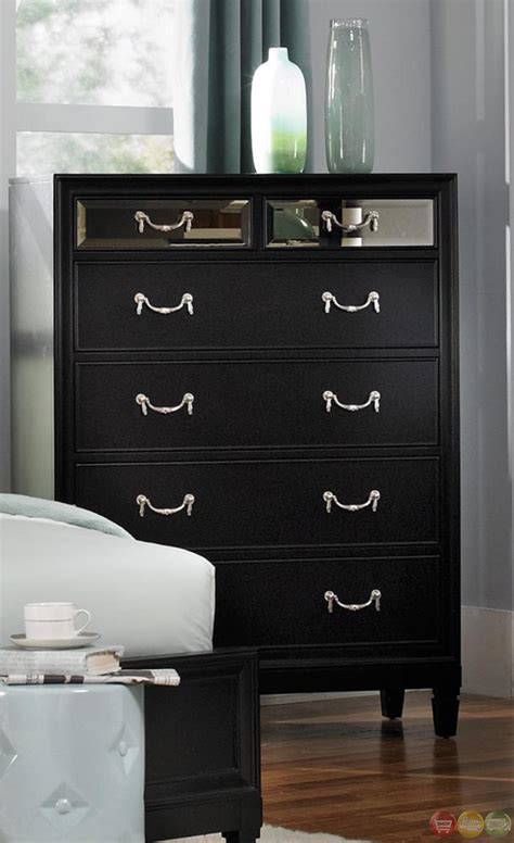 There is no more restful place in your home than a cool, contemporary bedroom. Devine Black Finish Contemporary Bedroom Set