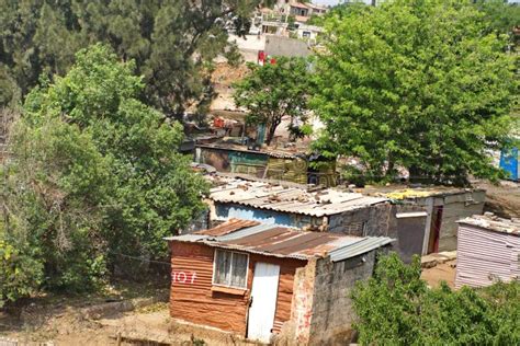 Informal Settlement In Soweto Stock Photo Image Of Slum Africa