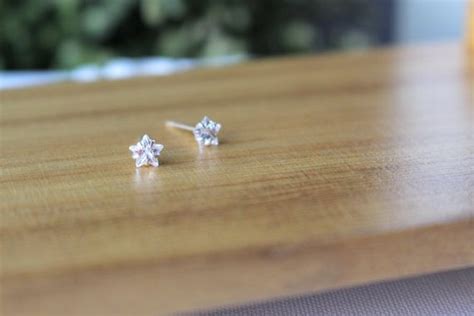 Silver Star Stud Earrings 5mm Star Stud Silver By Jcojewellery Star