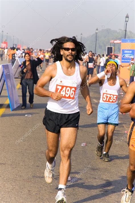 The men's marathon is probably the best example of crazy stories out of 1904. Male marathon runner - Stock Editorial Photo ...