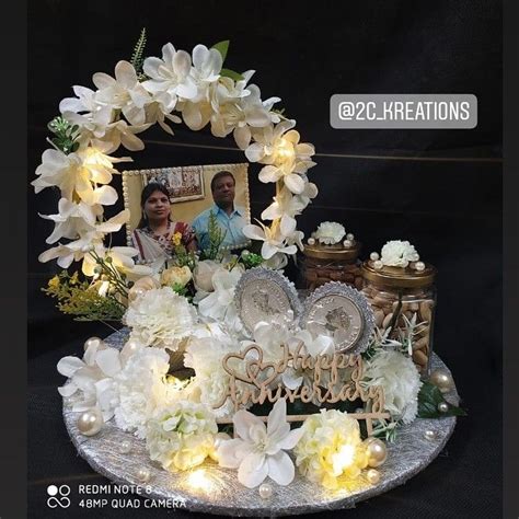 You can pick the best wedding anniversary gifts from giftsnideas wide collection of same day anniversary gifts. Silver soin platter | Anniversary decorations, Birthday ...
