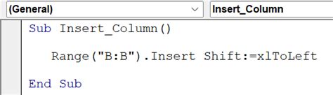 VBA Insert Columns In Excel Examples How To Insert Columns