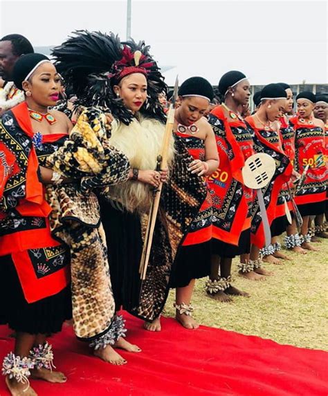 Swazi Royals In Traditional Emahiya Attire Clipkulture Clipkulture