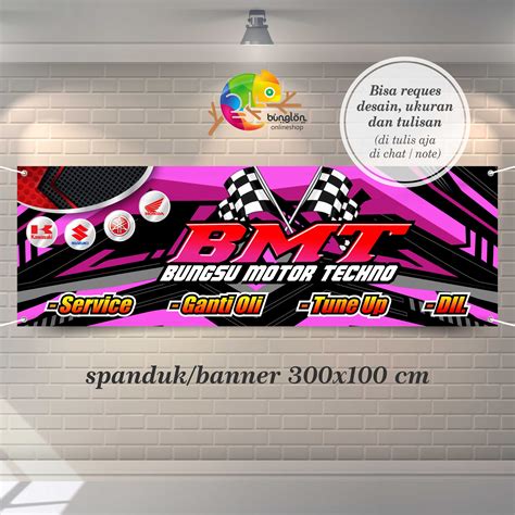 Desain Spanduk Bengkel Motor Homecare