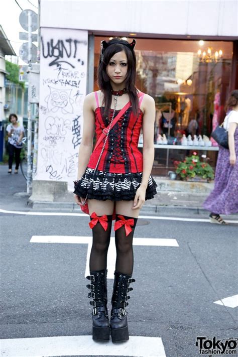 Japanese Girls Putumayo Devil Ears Corset Top Tutuha Skirt