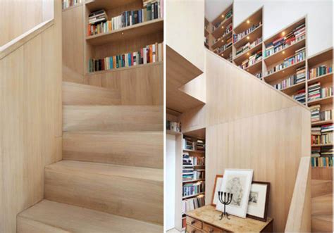 The gap under the stairs can be a curious spot to put things; 8 of the Most Incredible Bookshelf Designs | Staircase ...