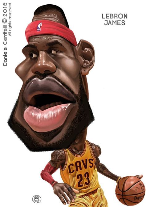 Lebron James Por Daniele Cerritelli Dope Cartoons Dope Cartoon Art