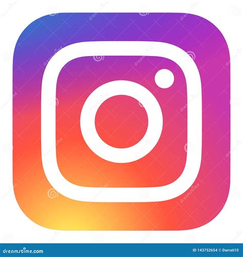 Color Eps Del Vector Del Logotipo Del Instagram Imagen De Archivo