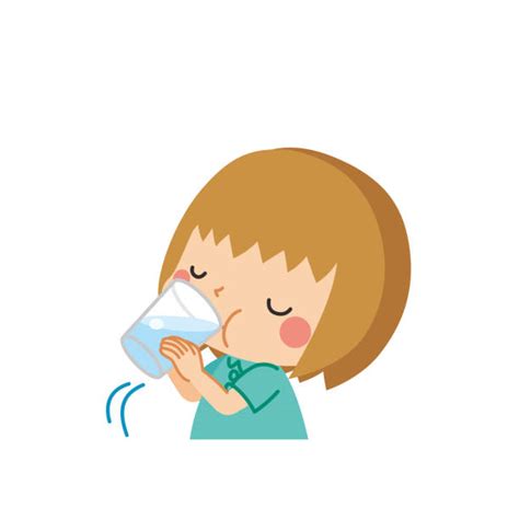 Child Drinking Water Illustrations Royalty Free Vector Graphics And Clip