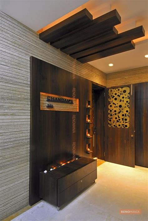 Gallia celtica attingit ab sequanis flumen rhenum, on the side of the sequani, i. Wooden Wall in Lobby | Front wall design, Interior wall ...