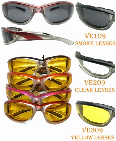 Motorcycle Glasses 12 Pair 6 Assorted Colors 2 Of Each Shatterproof