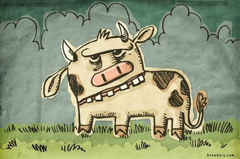 Cow Art Weird Cow