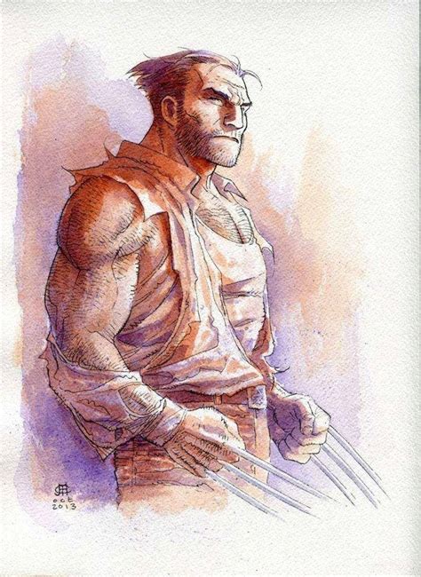 Nycc Wolverine Watercolor By Jim Cheung In Jason Baccuss Jim Cheung