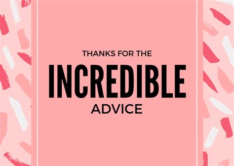 Advice Thank You Card Wording Examples Free Resource