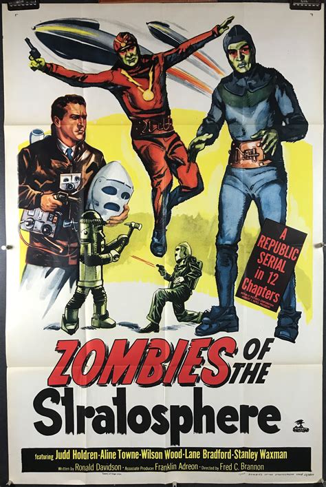 Zombies Of The Stratosphere Original Vintage Sci Fi Movie Poster