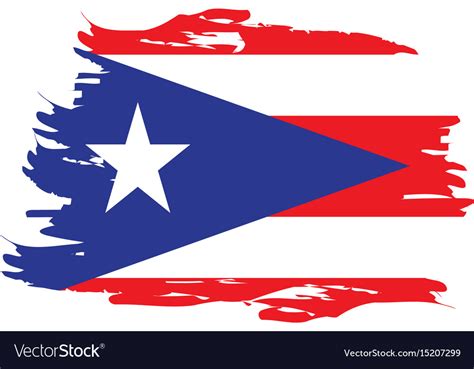 Isolated Flag Of Puerto Rico Royalty Free Vector Image