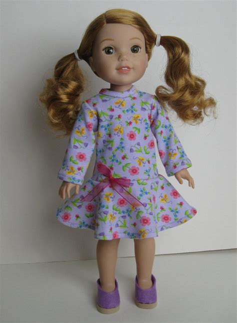 Wellie Wisher Purple Dress And Shoes Etsy Wellie Wishers Wellie