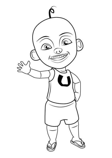Ros From Upin And Ipin Coloring Page Free Printable Coloring Pages