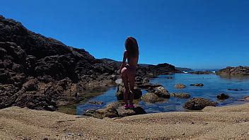 TRAVEL NUDE Young russian nudist girl Sasha Bikeyeva on the wild coast ocean XVIDEOS国内免翻墙优化版
