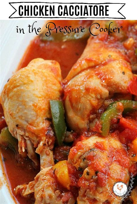 Low calorie dinners in the ninja pressure cooker. How to make Chicken Cacciatore in the Instant Pot or Ninja ...