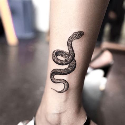 Image Result Black Snake Tattoo Snake Tattoo Design Small Snake Tattoo
