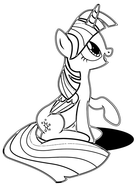 Learn to be creative in your own way. Princess Twilight Sparkle Coloring Page 010 ...