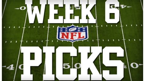 2020 Week 6 Nfl Picks Youtube