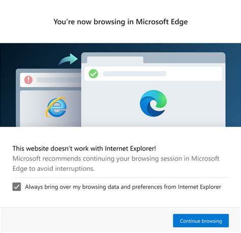Redirection From Internet Explorer To Microsoft Edge For Compatibility