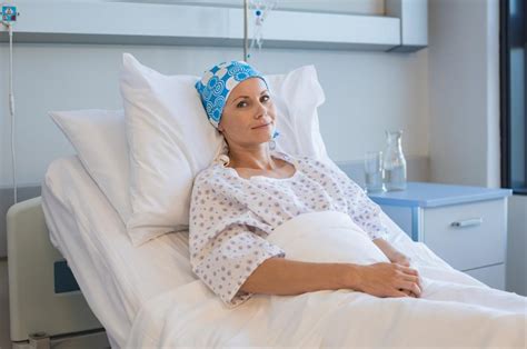 Chemotherapy Patient In Bed