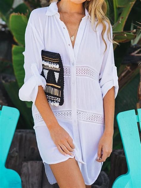 Summer Women Beach Wear Cover Ups White Cotton Tunic Bikini Wrap Skirt