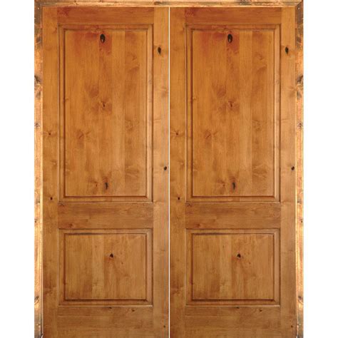 Krosswood Doors 60 In X 80 In Rustic Knotty Alder 2