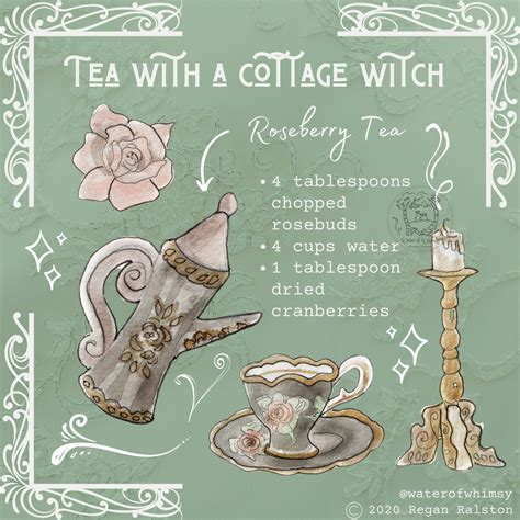 Tea With A Cottage Witch Witchy Wall Art Etsy Cottage Witch Witch